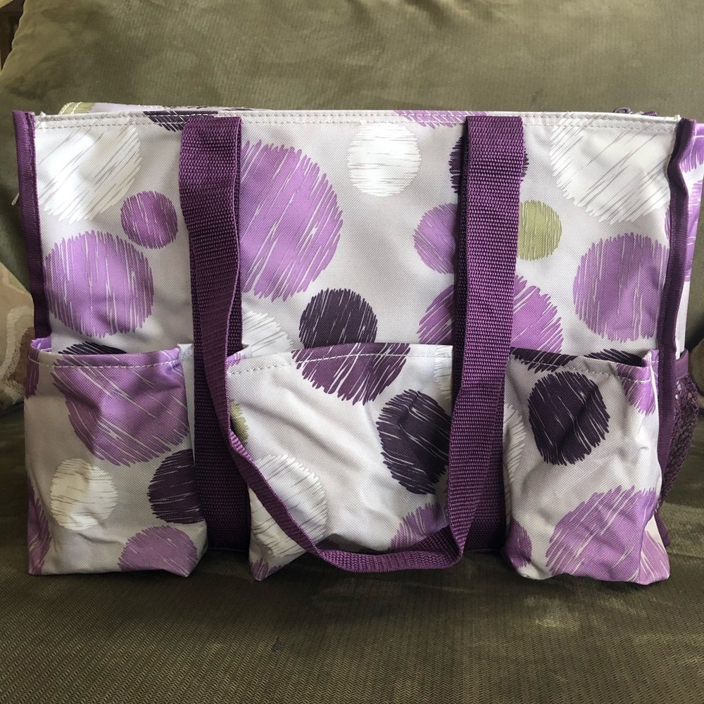 Thirty One zip top organizing utility tote